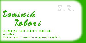 dominik kobori business card